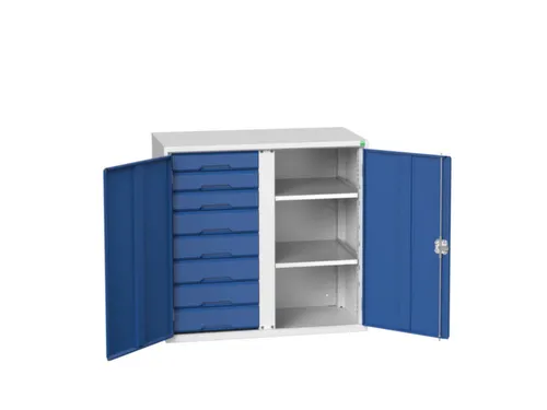 universele kast,HxBxD 1000x1050x550mm,2xStalen bodem,8lade(n)