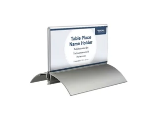 Tafelnaambord Europel 52x100mm acryl aluminium 2st - 3