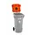 Verzamelbak,V. Spuitbussen,Kunststof,Grijs/Oranje,120L