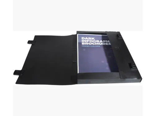 Tekenkoffer Exacompta B2 52x72cm rugbreedte 30mm PP zwart
