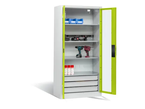 acculaadkast 1950x930x500mm 5stekkerdozen 230V cil.-slot RDS1108060