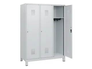 schoollocker,HxBxD 1630x1200x500mm,3vak,vak B 400mm,cil.-slot,voeten - 1