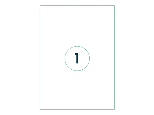 Etiket Premium 210x297mm A4 Wit 1000 Stuks XL Pack