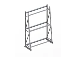 magazijnrek voor profielen,grondveld,eenzijdig,HxBxD 2200x1400x500mm