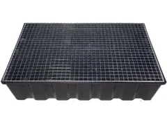 Opvangbak 2x 200l Opvangvol. 220l Pe 270x1220x 820mm Rooster Verzinkt