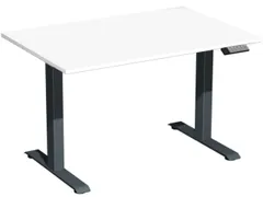 Elektrisch ihv bureau,HxBxD 730-1230x1200x800mm,blad wit