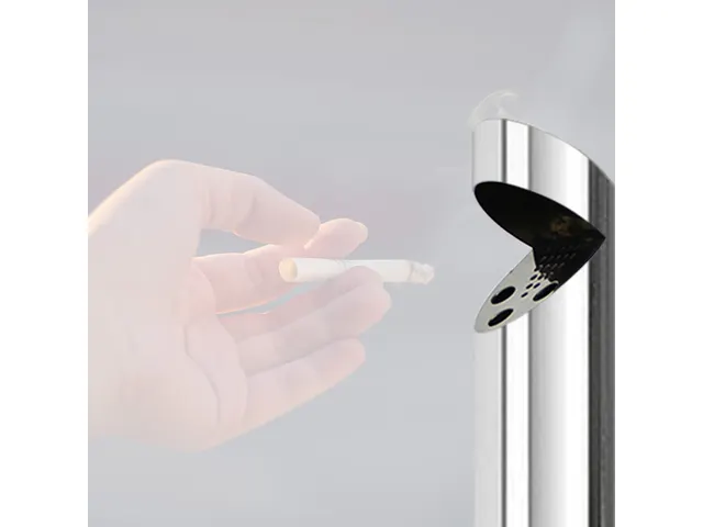 Asbak BRASQ wand AT200 RVS