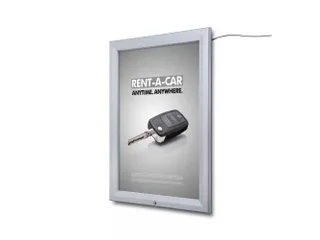 LED Outdoor Posterhouder A1 Zilver - 1