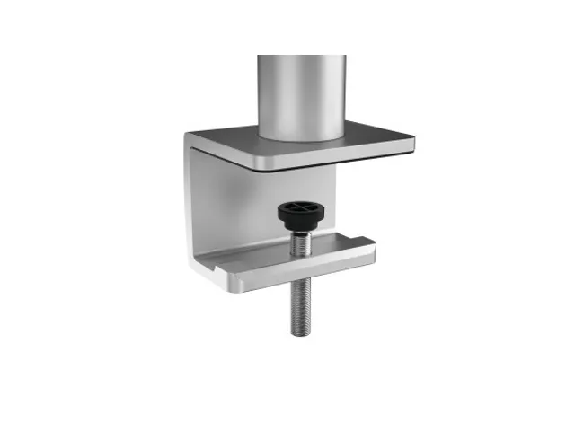 Support double pour écran et tablette fixation passe-câble