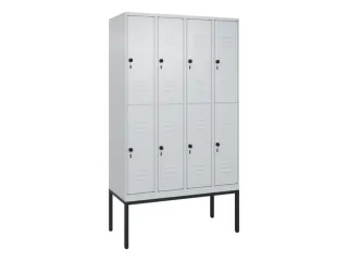 dubbeldekse locker,HxBxD 2120x1200x500mm,4x2vak.,vak B 300mm - 1