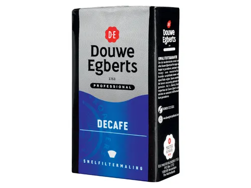 Koffie Douwe Egberts snelfiltermaling decafe 250gr