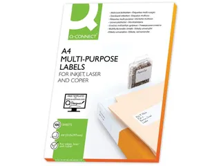 Q-Connect Multi-purpose etiketten A4 105x48mm Wit 1200 stuks - 1