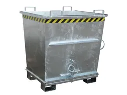 Bodemklepcontainer 1271x1040x1200mm 1m³ 2000kg Verzinkt