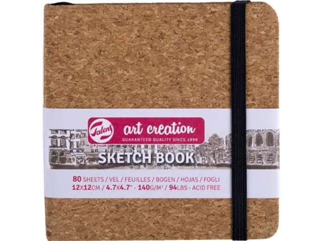 TAC schetsboek Kurk 12x12cm