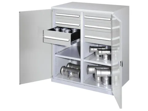 Materiaalkast Scheidingswand Dubbelwandige Deur 1100x1000x600mm 2legb.