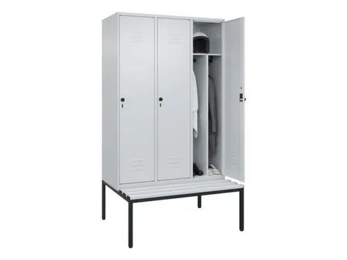 locker voor scheiding van kleding,HxBxD 2120x1200x815mm,3vak