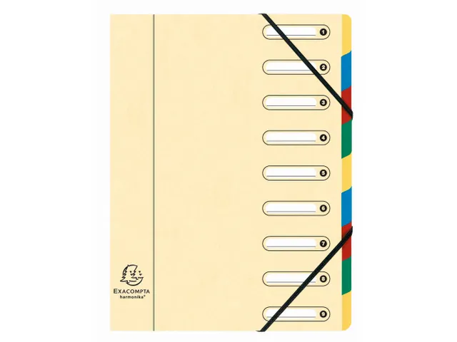Sorteermap Harmonika vensters 9vak ass