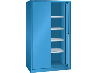 zwaarlastkast met zwenkdeuren,HxBxD 1950x1146x690mm,lak RAL5012 - 2