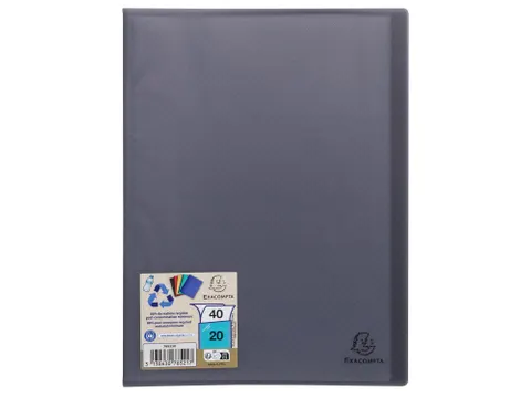 Porte-vues Opak recyclé A4 40V noir