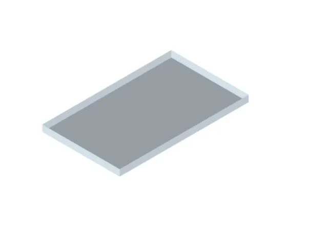 opvanglegborden,v. inhaakstelling,BxD 1000x600mm,vakl. 200kg,m. rand