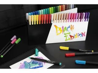 Brushpen Faber-Castell Black Edition 50 stuks in karton etui - 3