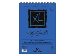 Aquarelblok Canson XL Mix Media A4 300gr 30 vel spiraal