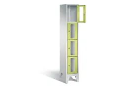 lockerkast 1850x320x500mm 1x4 vakken Cilinderslot Poten, RDS1108060