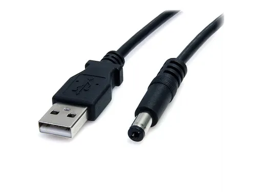2m USB naar 5,5 mm voedingskabel type M connector