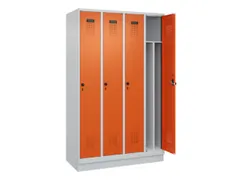 locker voor scheiding van kleding,HxBxD 1950x1200x500mm,4vak