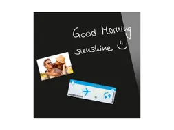 Glas/magneetbord Be!board 45x45 Cm Zwart