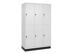 dubbeldekse locker,HxBxD 1950x1200x500mm,3x2vak.,vak B 400mm
