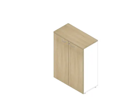 Kantoorkast Romp Wit Front Eiken bxdxh 900x450x1232mm