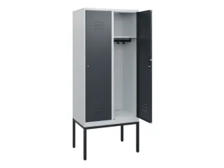 locker,HxBxD 1950x800x500mm,2vak,vak B 400mm,cil.-slot,voetonderstel - 2