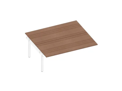 Aanbouwtafel V. Benchtafel M. 4-Voet 730X1800X1600Mm Canaletto-Hout