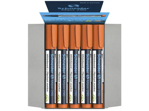 Boardmarker Schneider Maxx 290 ronde punt oranje 2-3mm