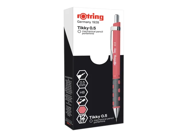 Vulpotlood rOtring Tikky 0.5mm oud roze