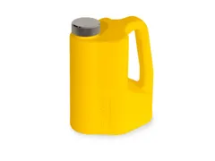 veiligheidskan,PE in geel,1l,HxBxD 200x100x150mm,schroefdop