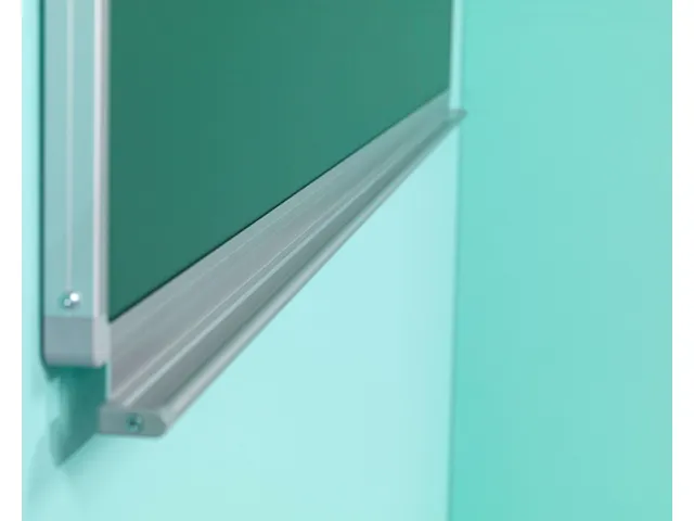 Tableau scolaire craie simple face 100x300cm magnétique émaillé ver