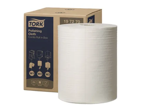 Reinigingsdoek Tork W1-W2-W3 Premium 1-laags 450 vel wit 197270