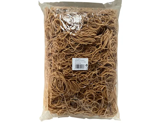 Elastiek Standard Rubber Bands 14 50x1.5mm 1kg 5333 stuks bruin