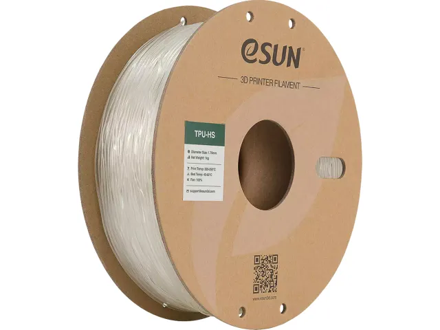 eSUN 3D printer Filament TPU-HS 1,75mm CLEAR 1kg