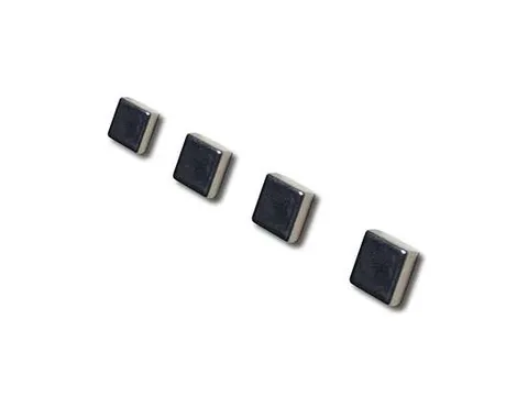 Glasbord Magneten Vierkant Zilver 10x10mm 4 stuks