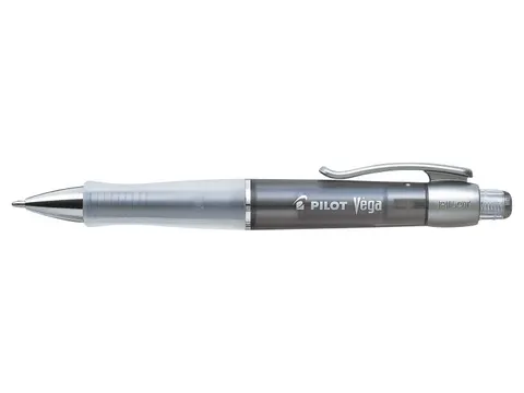 Balpen Pilot Vega Transparant Zwart 1.0mm Medium Punt