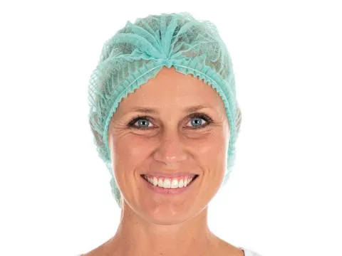Franz Mensch Hygonorm 121072 Clip cap Haarnetje 55cm Groen 1000 stuks
