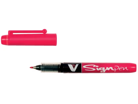 Fineliner Pilot V-Sign Pen Medium Punt Rood