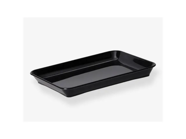 Zwarte schaal Riflex 380x290x20mm Onbreekbaar Polycarbonaat