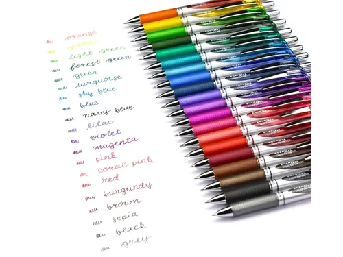 Gelschrijver Pentel BL77 Energel medium bosgroen 0.35 mm