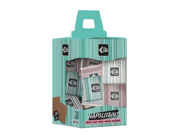 Chocolade Elite Napolitains melk doos 75 stuks