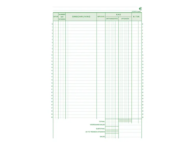 Kasboek Exacompta Manifold dupli 50vel Nl