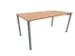 vergadertafel HxBxD 72x160x80cm rechthoekig beuken 4voeten Alu